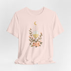 Celestial Wine & Blush Florals Graphic T-Shirt