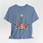 Celestial Orbit Floral Graphic T-Shirt