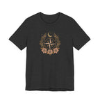 Celestial Compass Floral Graphic T-Shirt