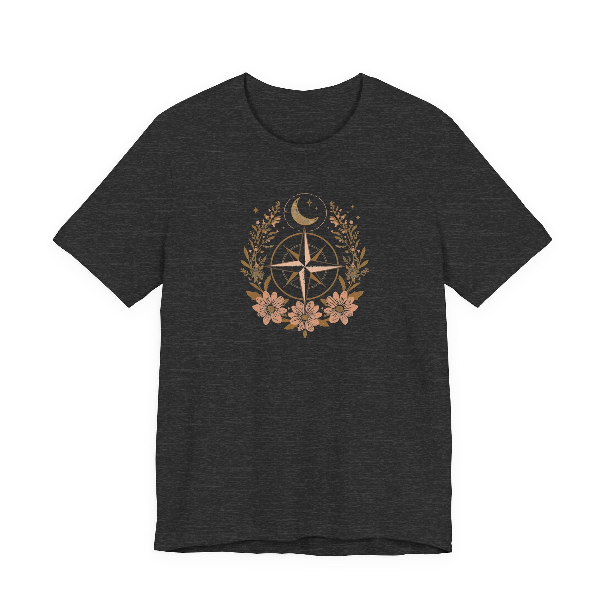 Celestial Compass Floral Graphic T-Shirt