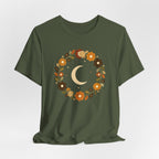 Retro Celestial Floral Wreath T-Shirt