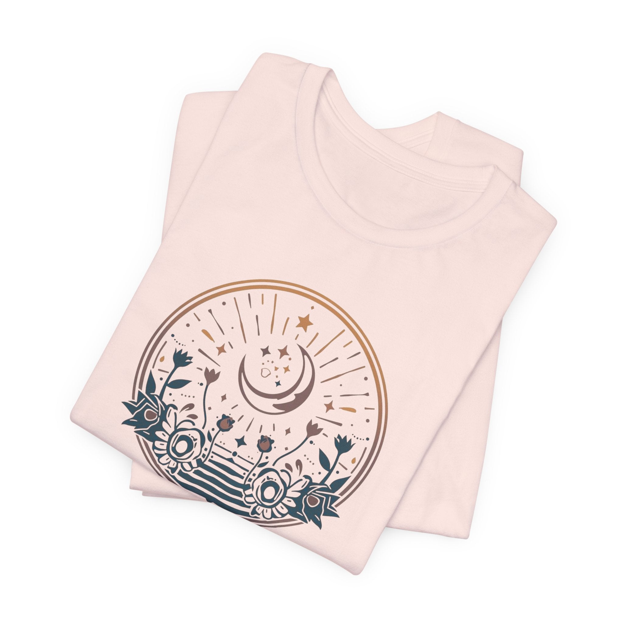 Vintage Celestial Floral Horizon T-Shirt