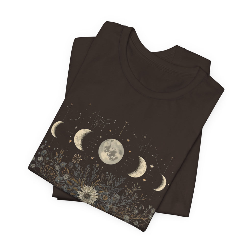 Moon Phases and Wildflowers T-Shirt