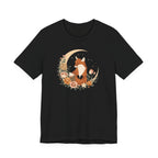 Crescent Moon and Wildflower Fox T-Shirt