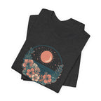 Sunset Ocean Moon Floral T-Shirt