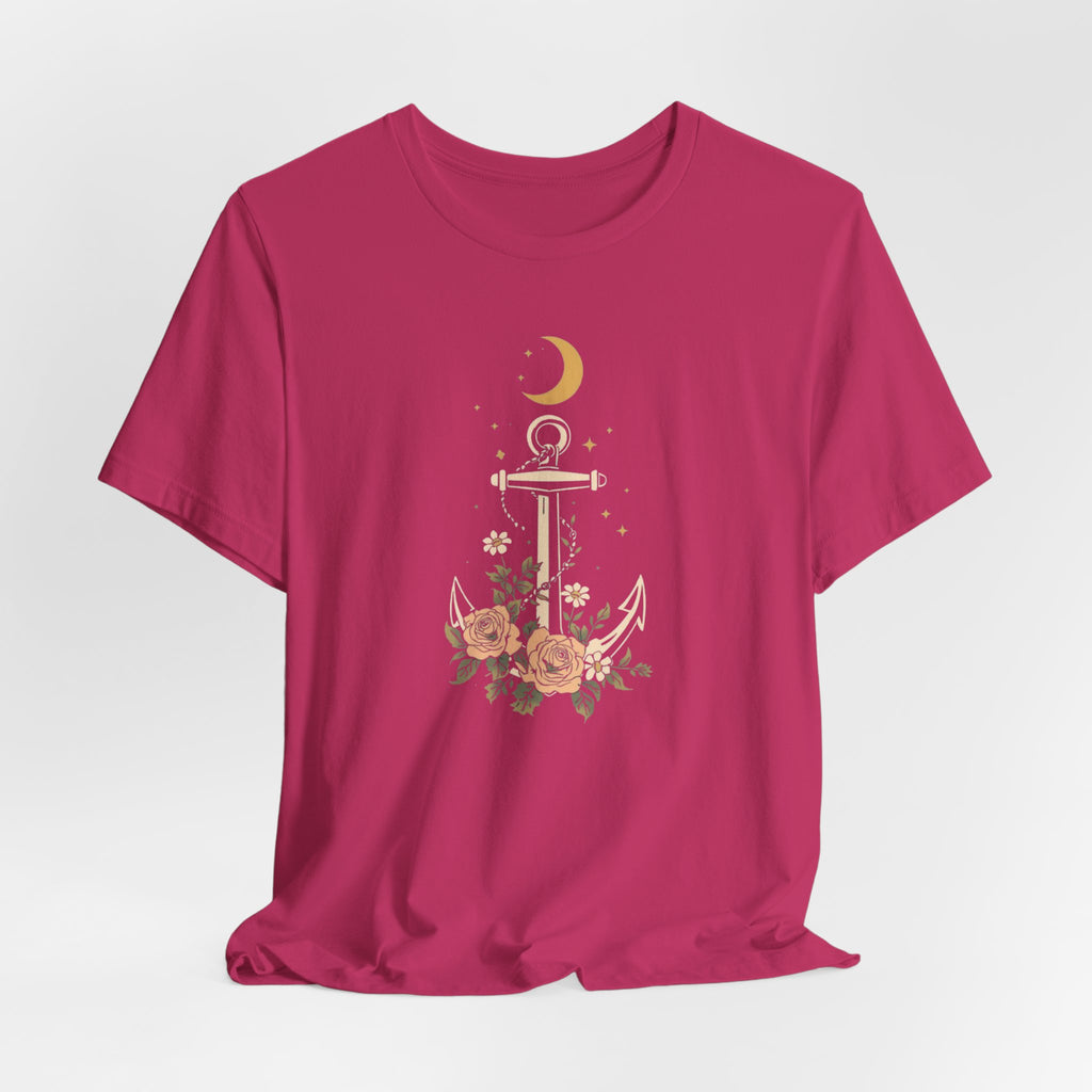 Celestial Blooming Anchor T-Shirt