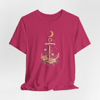 Celestial Blooming Anchor T-Shirt