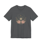 Celestial Compass Floral Graphic T-Shirt
