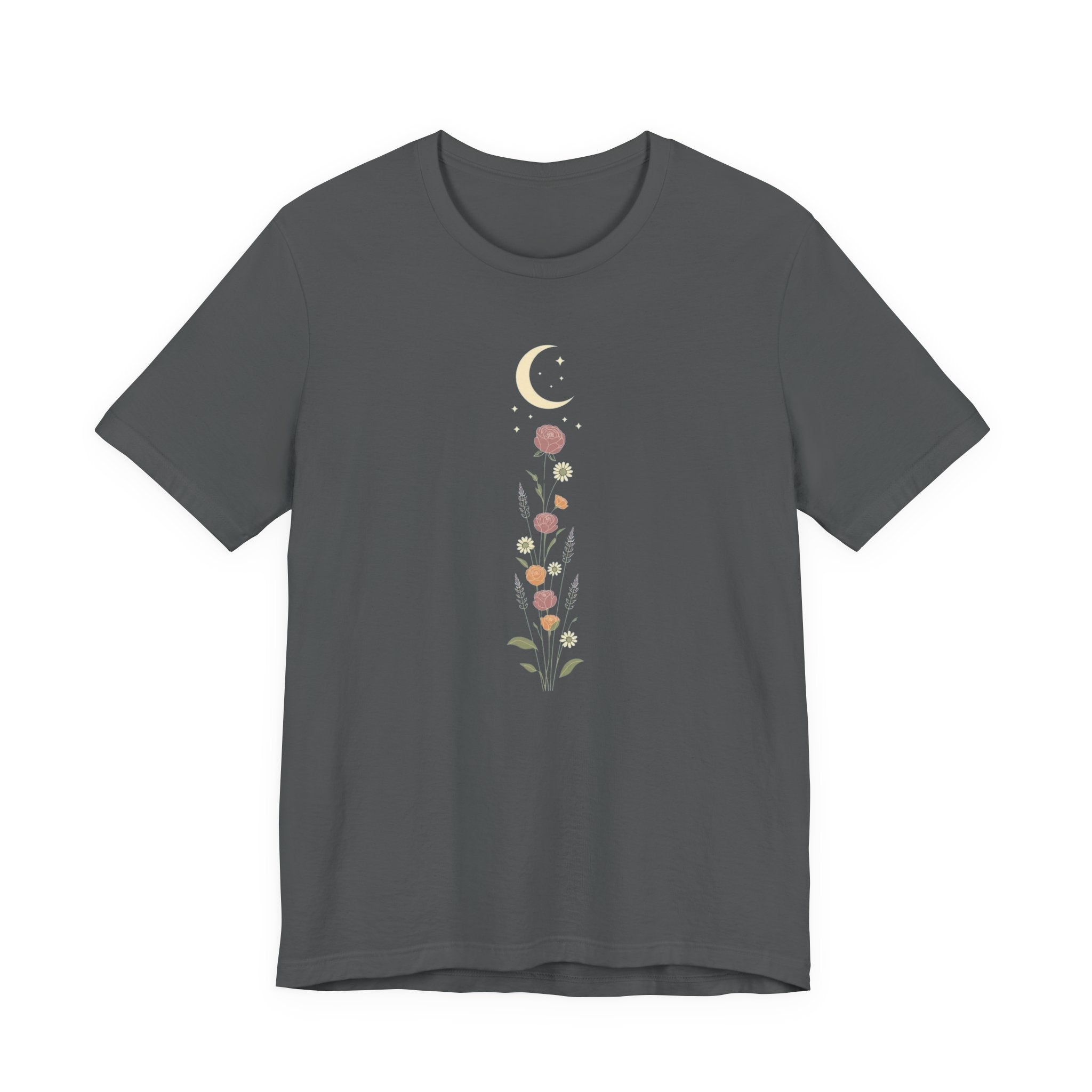 Wildflowers and Crescent Moon T-Shirt