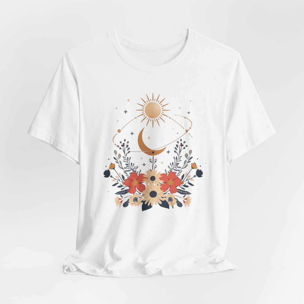 Celestial Orbit Floral Graphic T-Shirt