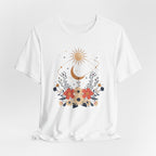 Celestial Orbit Floral Graphic T-Shirt