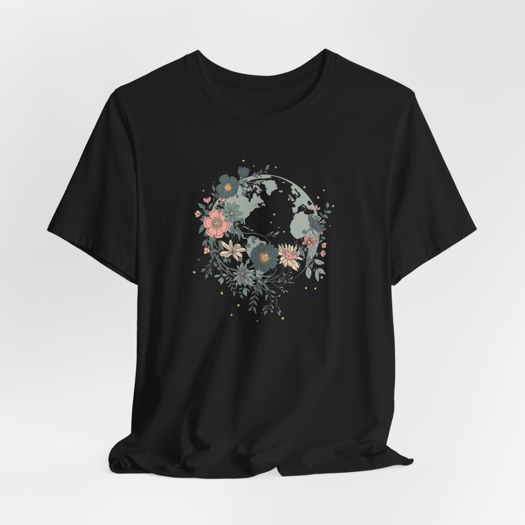 Floral Earth Graphic T-Shirt