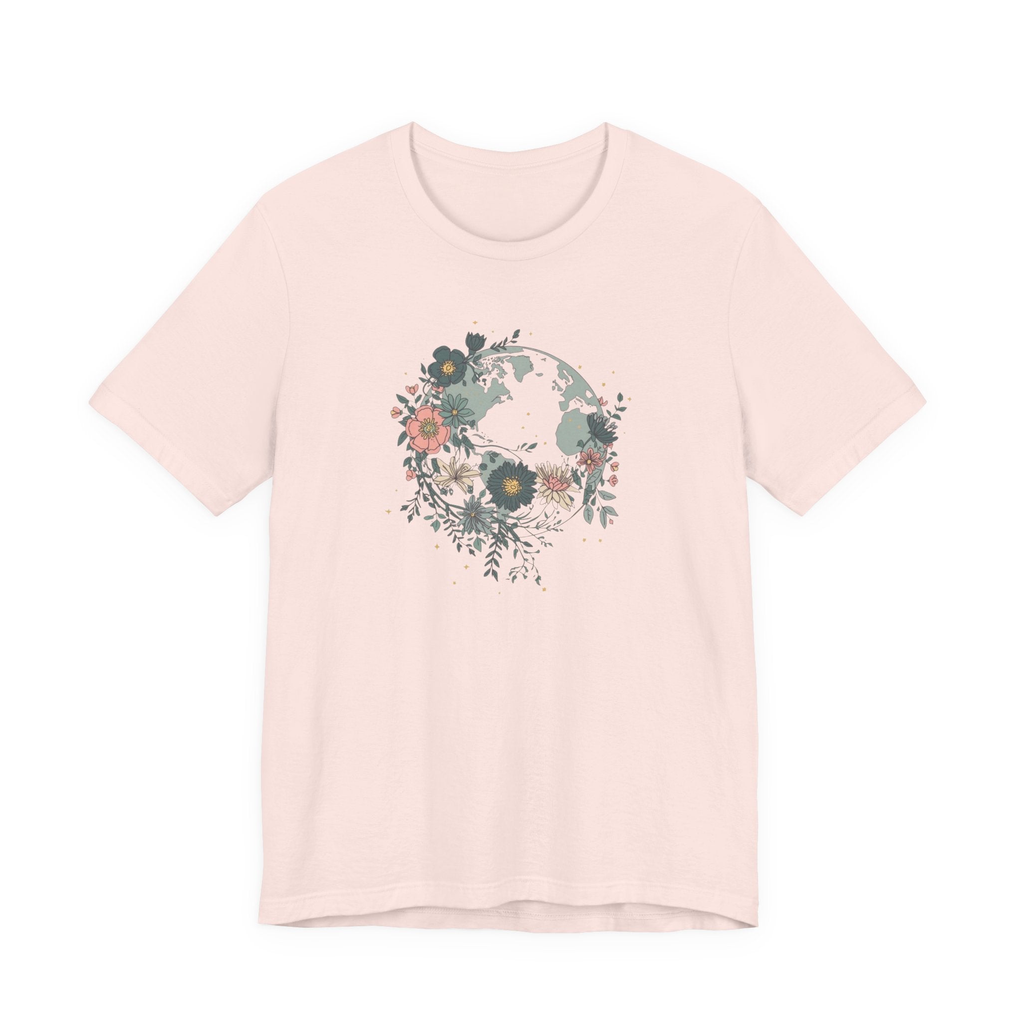 Floral Earth Graphic T-Shirt