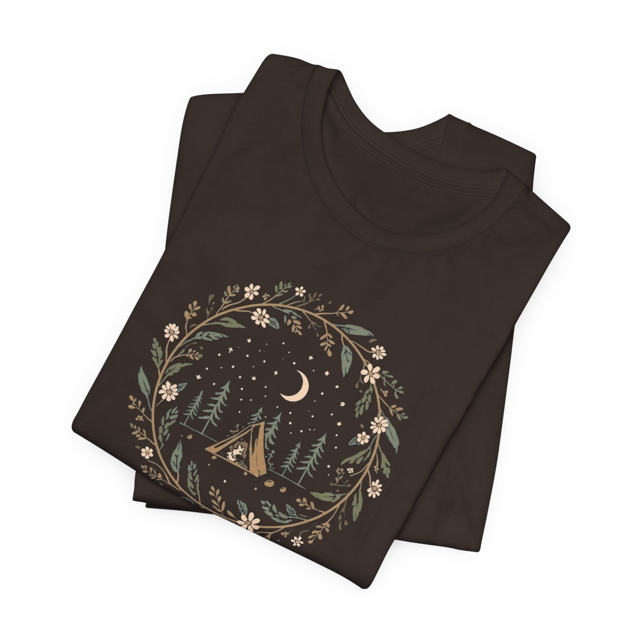 Moonlit Forest Camping Graphic T-Shirt