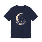 Moonlit Wolf Wildflower Graphic T-Shirt