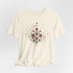 Crescent Moon and Flowers T-Shirt