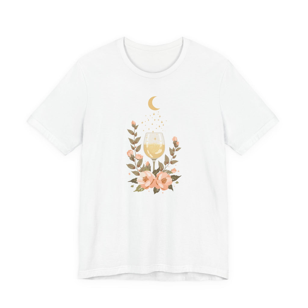 Celestial Wine & Blush Florals Graphic T-Shirt