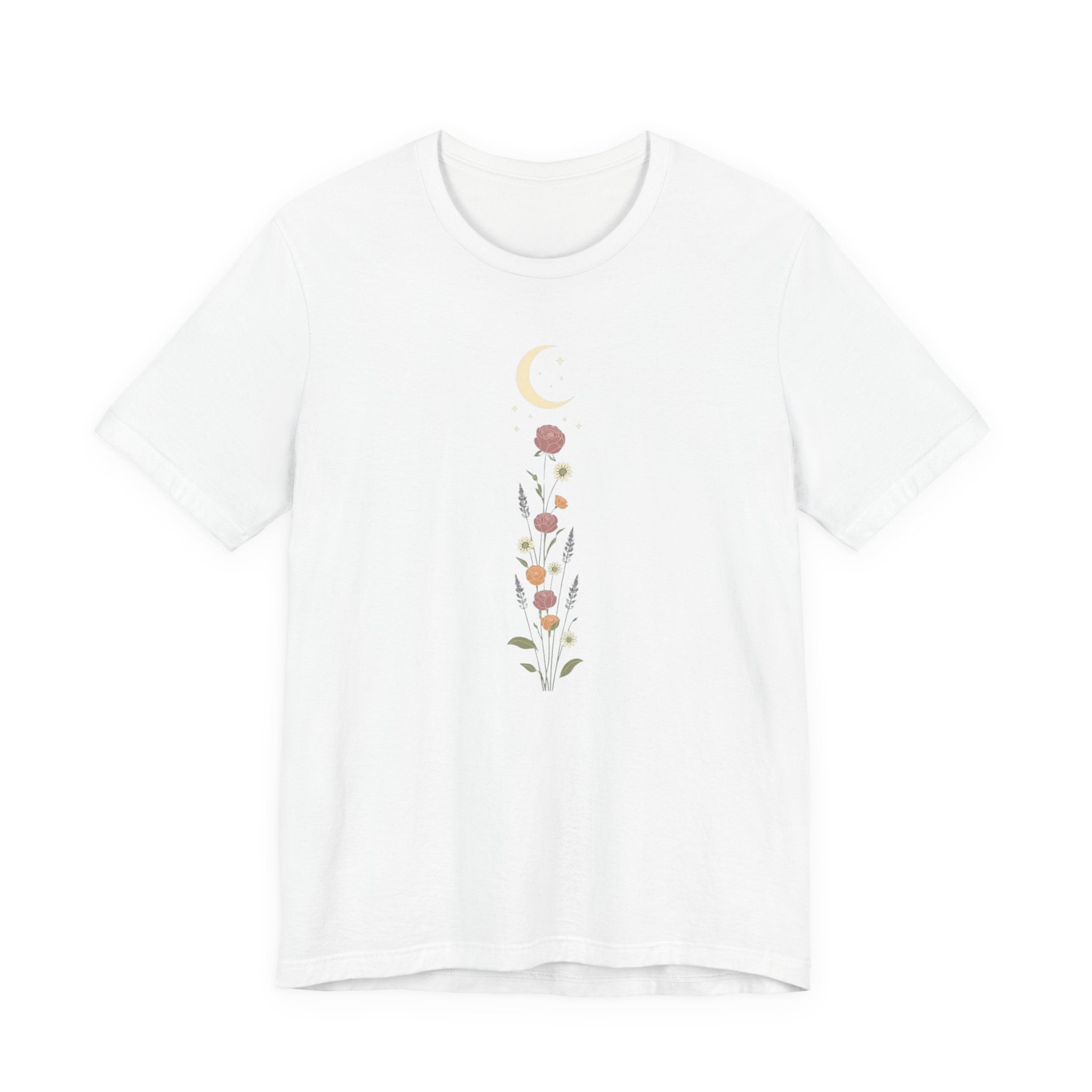 Wildflowers and Crescent Moon T-Shirt