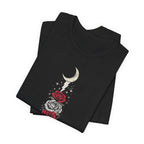 Moon & Lightning Rose Graphic T-Shirt