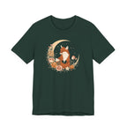 Crescent Moon and Wildflower Fox T-Shirt