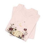 Celestial Rose Book Lover Graphic T-Shirt