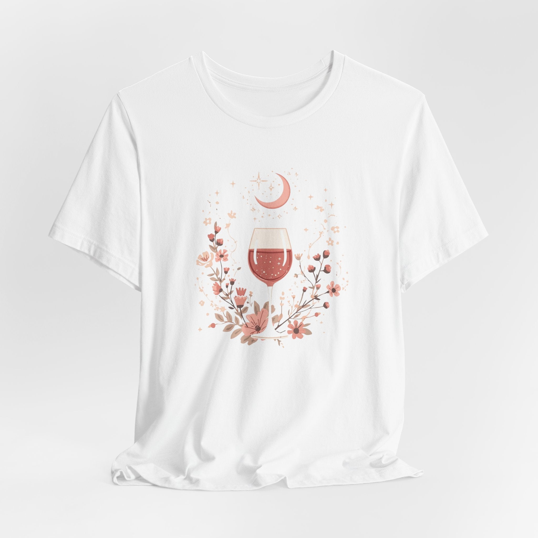 Celestial Rosé & Blush Florals Graphic T-Shirt