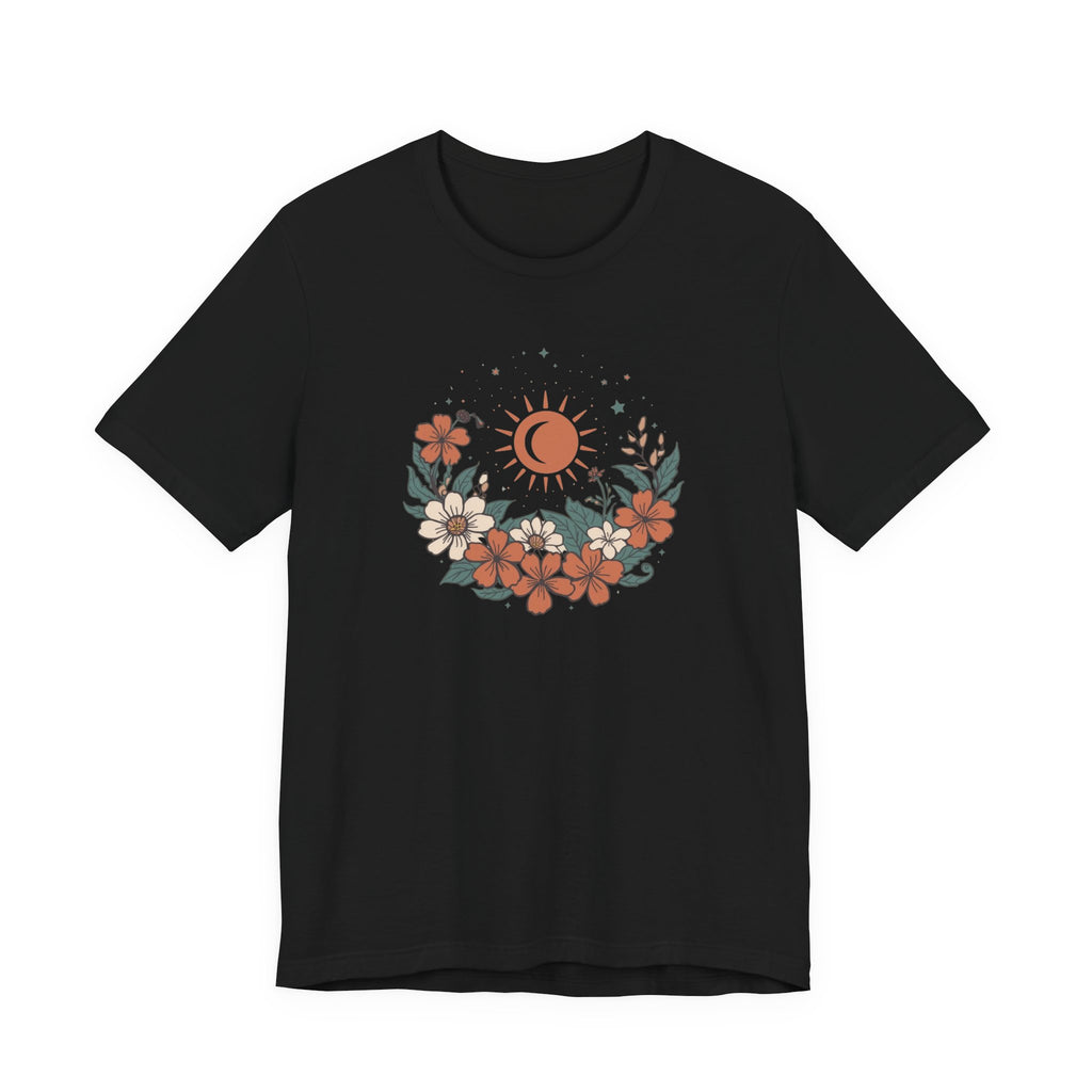 Tropical Sun & Moon Floral T-Shirt
