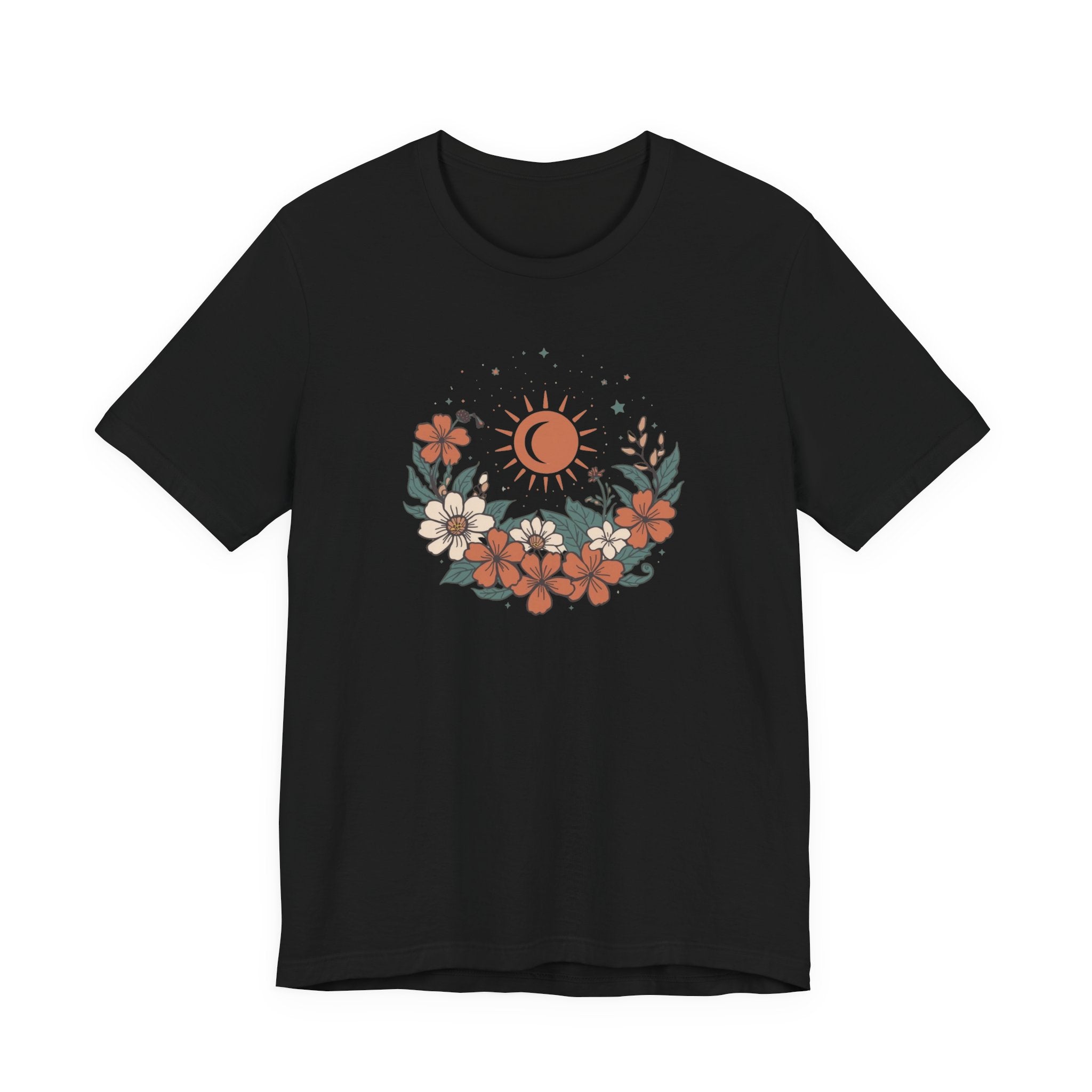 Tropical Sun & Moon Floral T-Shirt