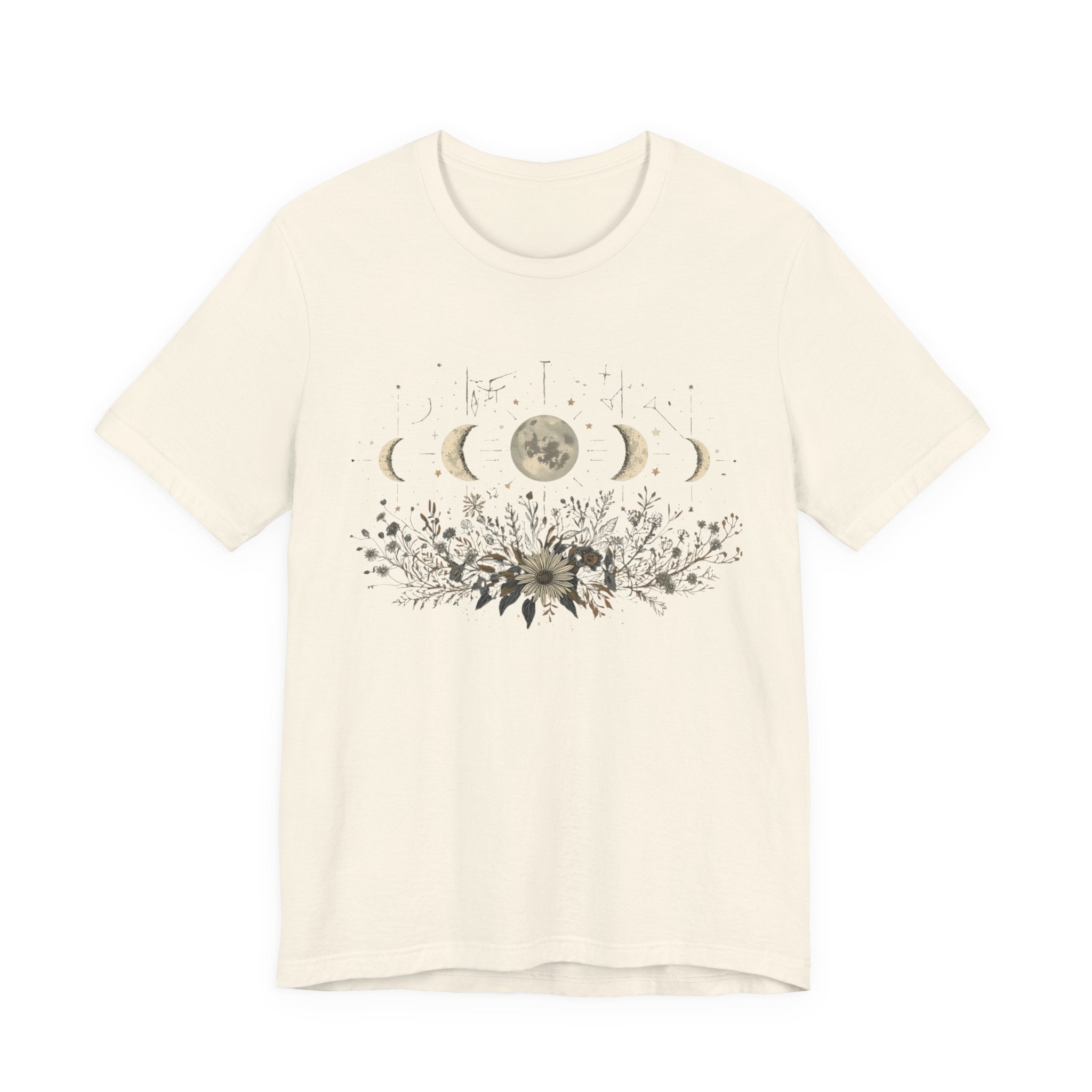 Moon Phases and Wildflowers T-Shirt