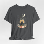 Celestial Champagne & Blush Florals Graphic T-Shirt