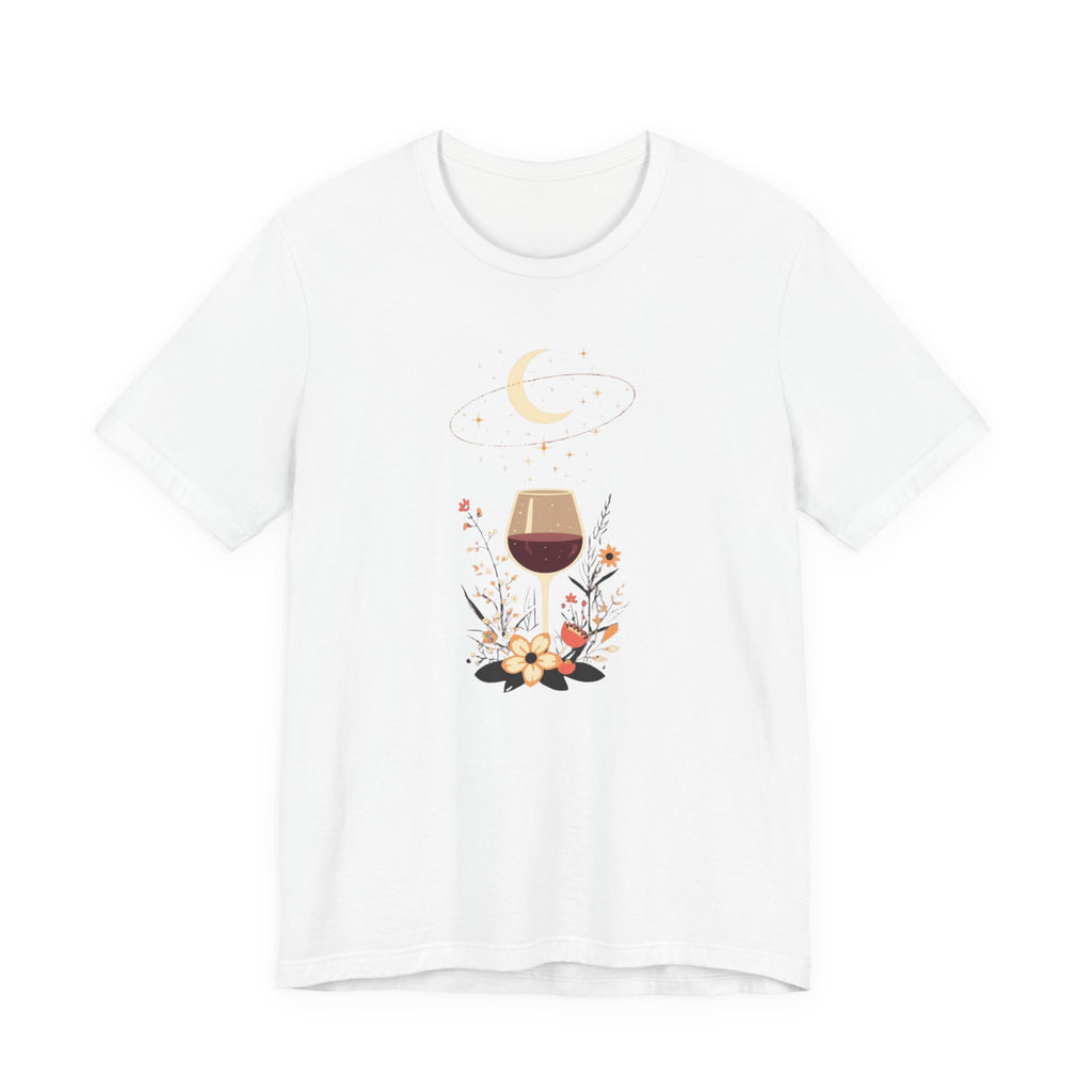 Celestial Wine & Wildflowers Graphic T-Shirt