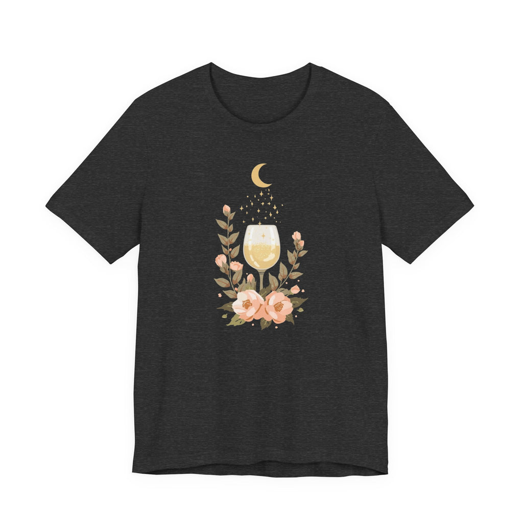 Celestial Wine & Blush Florals Graphic T-Shirt