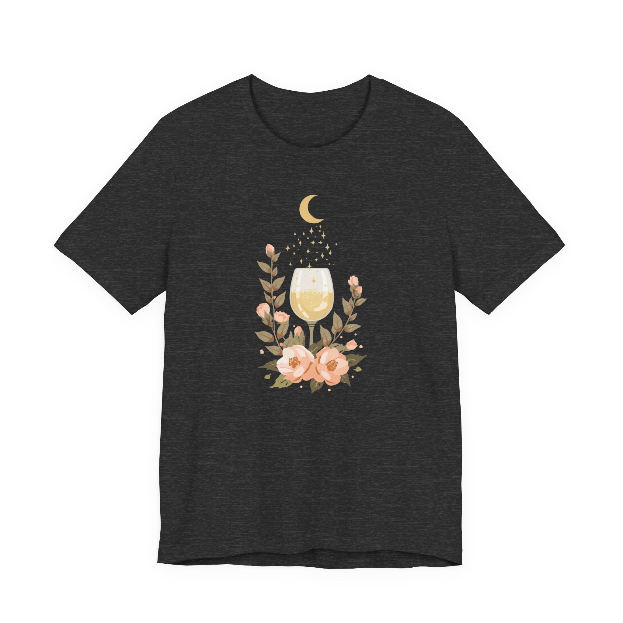 Celestial Wine & Blush Florals Graphic T-Shirt
