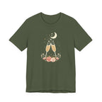 Celestial Champagne & Blush Florals Graphic T-Shirt