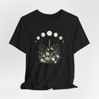 Lavender and Daisy Moon Phases T-Shirt