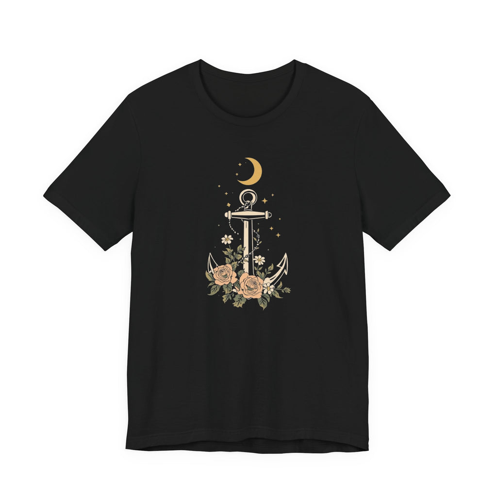 Celestial Blooming Anchor T-Shirt