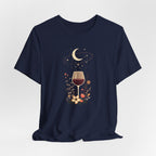 Celestial Wine & Wildflowers Graphic T-Shirt