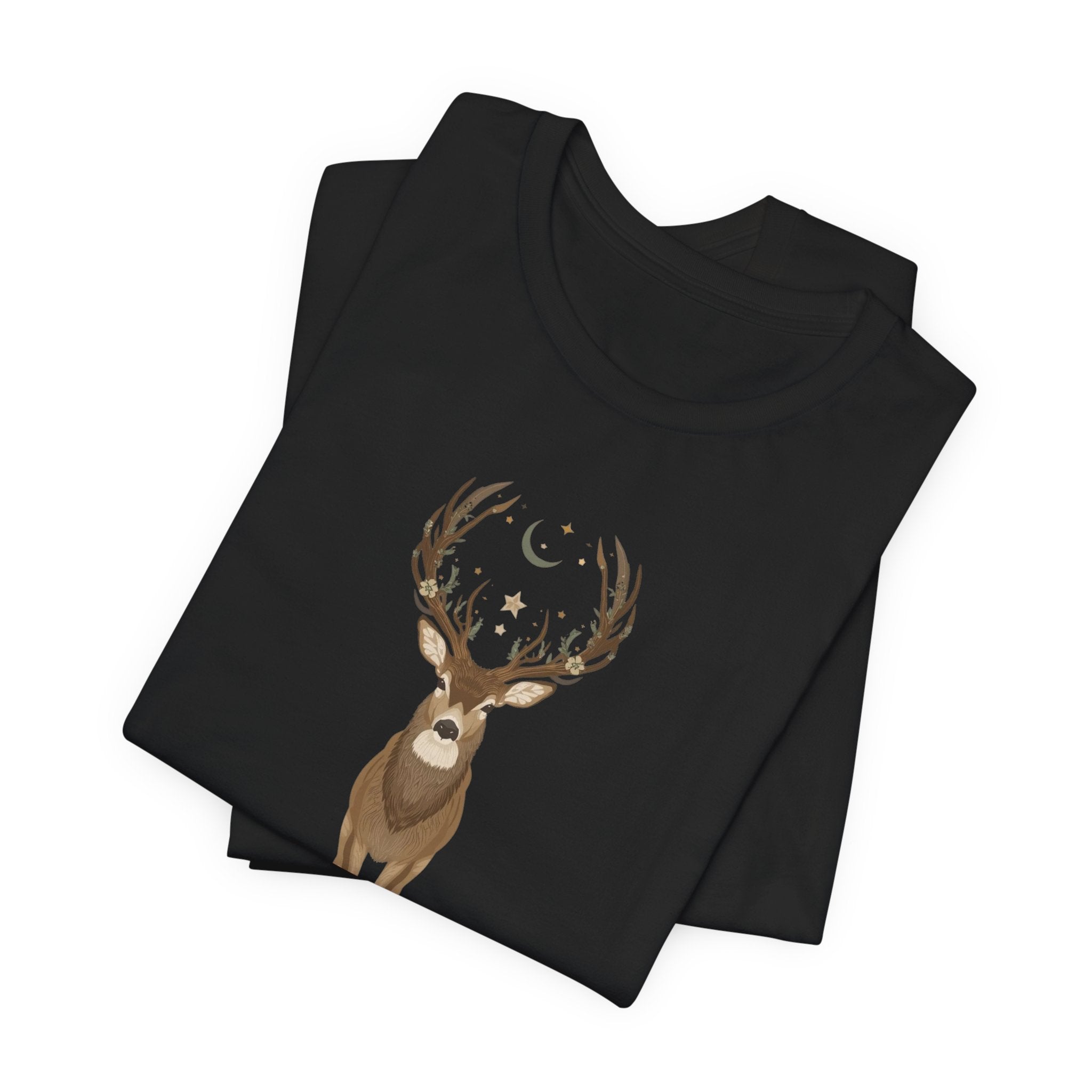 Celestial Stag Woodland Graphic T-Shirt