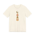 Retro Moon and Flowers T-Shirt