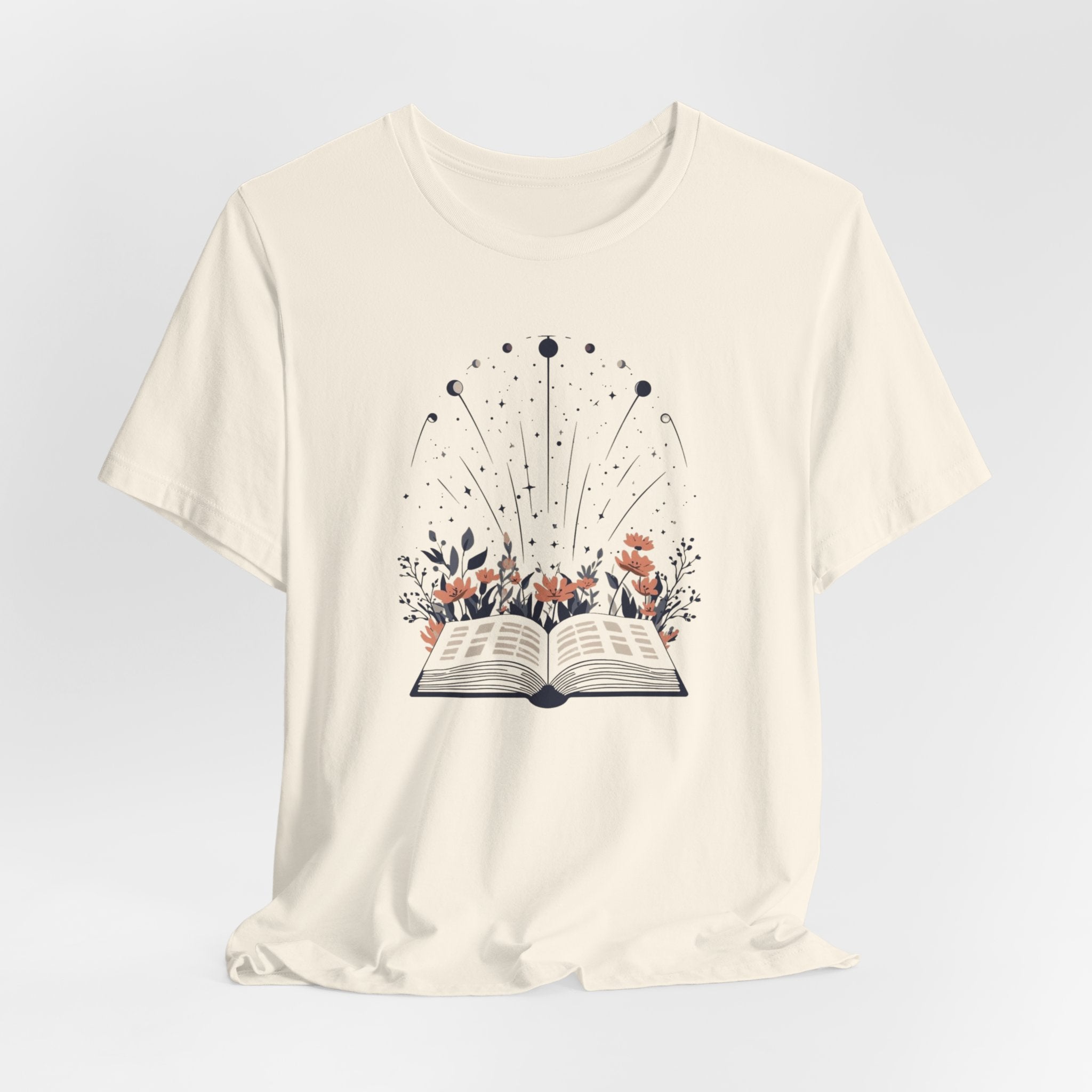 Celestial Book Lover Graphic T-Shirt