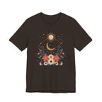 Celestial Orbit Floral Graphic T-Shirt