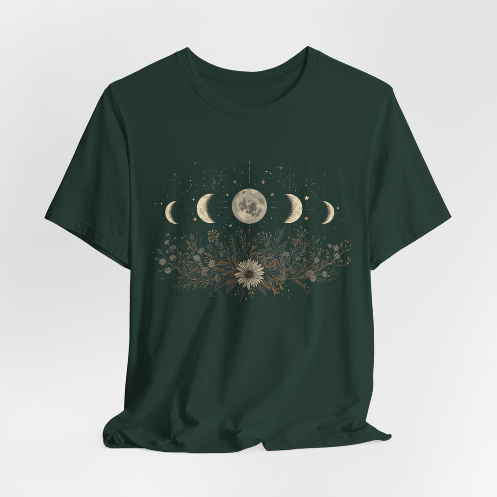 Moon Phases and Wildflowers T-Shirt