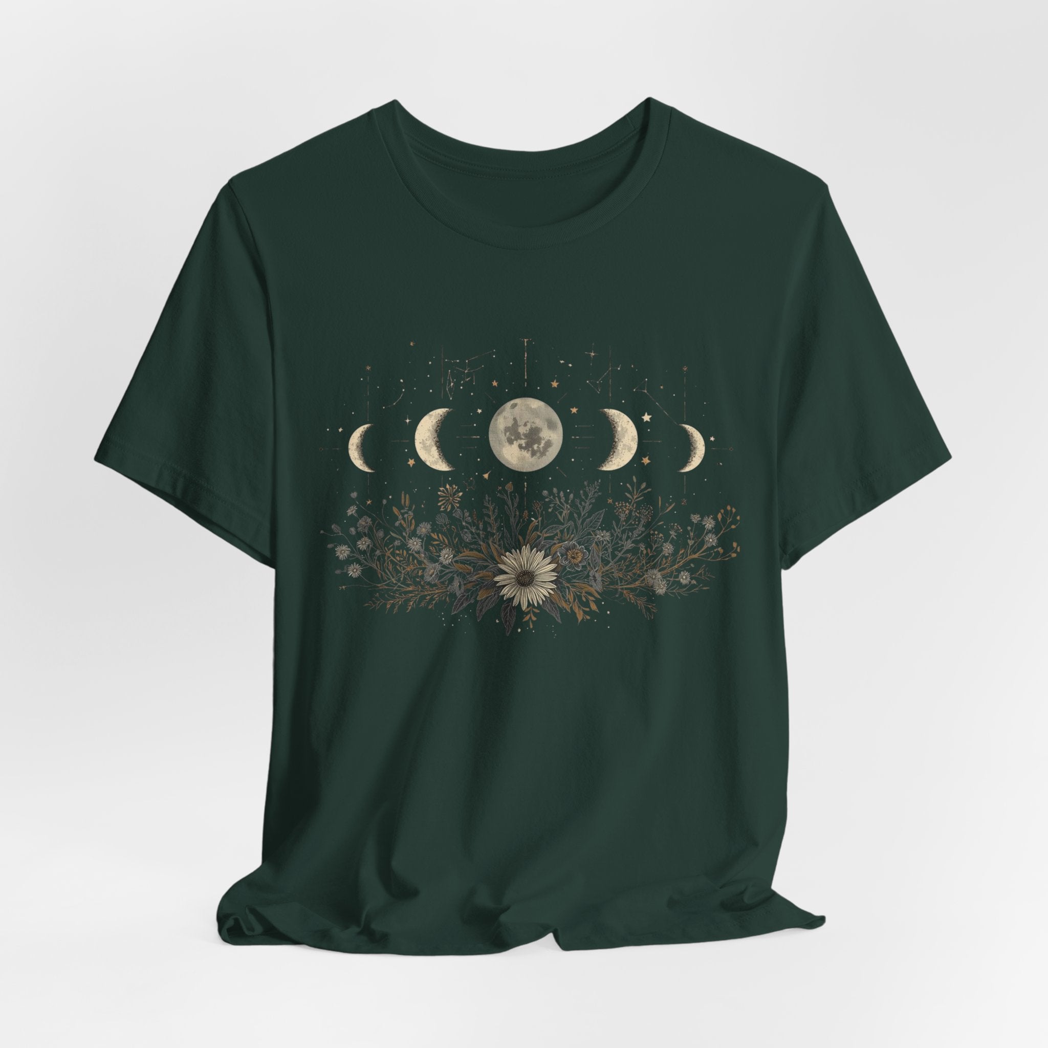 Moon Phases and Wildflowers T-Shirt