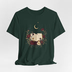Celestial Rose Book Lover Graphic T-Shirt