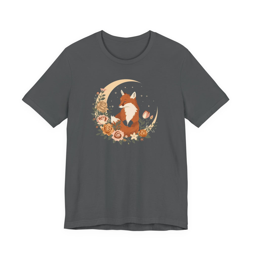 Crescent Moon and Wildflower Fox T-Shirt
