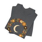 Retro Celestial Floral Wreath T-Shirt
