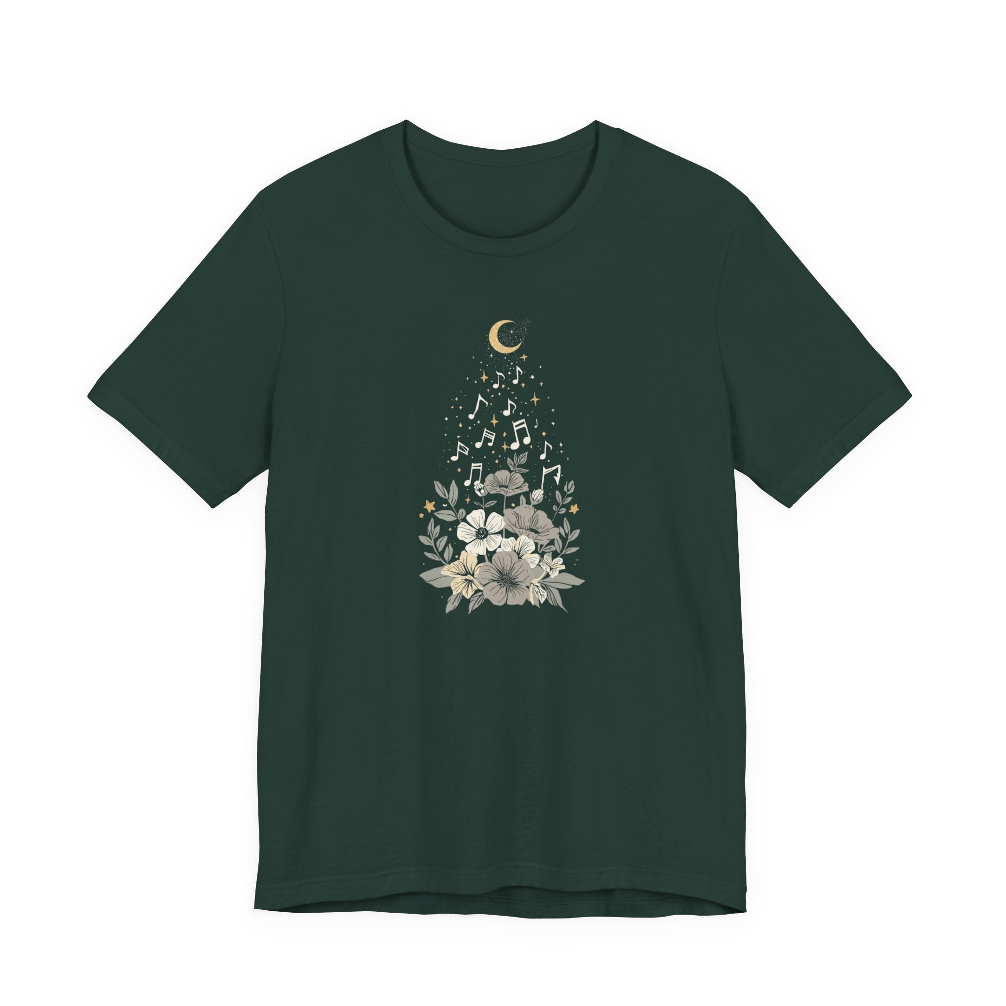 Moonlit Melody Floral T-Shirt