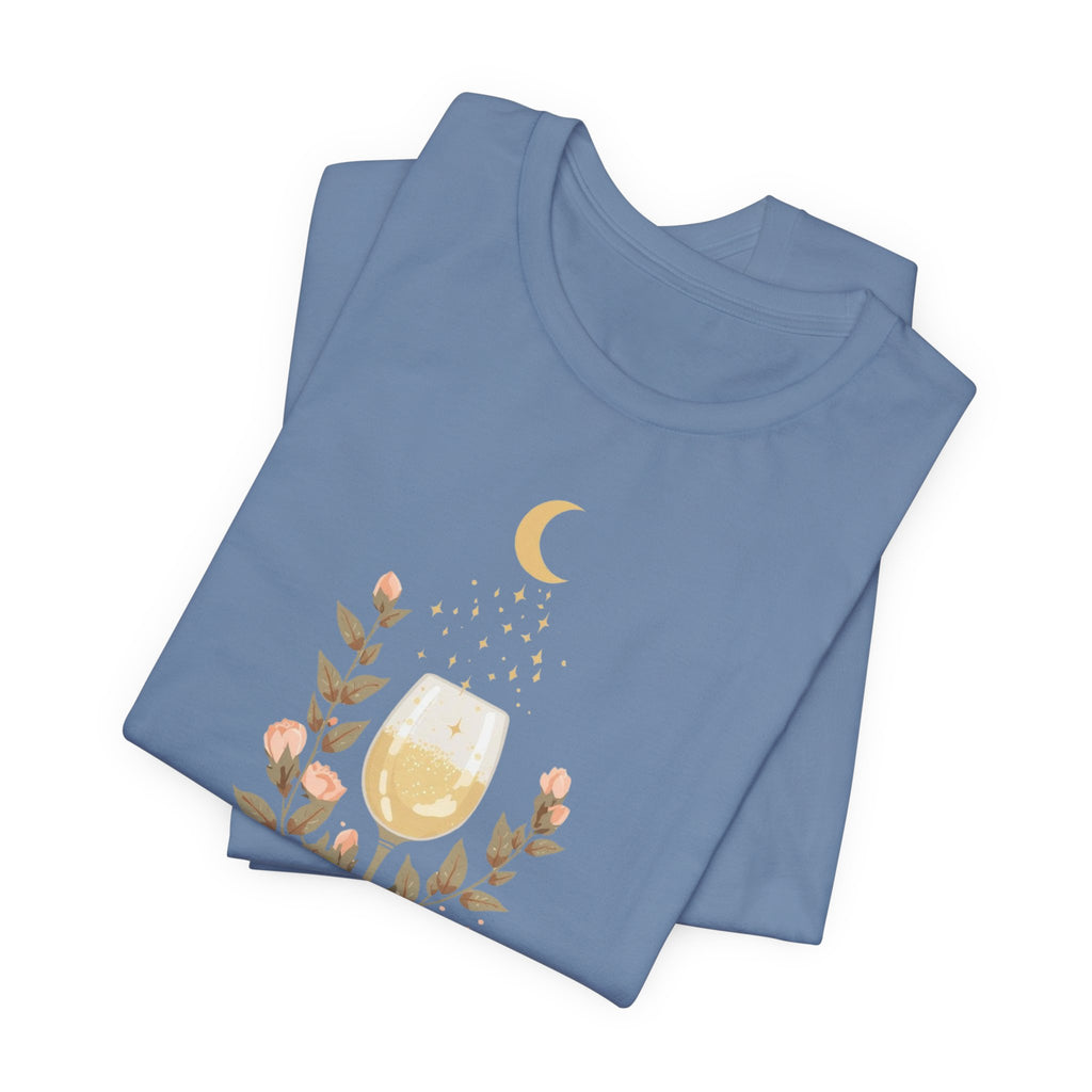 Celestial Wine & Blush Florals Graphic T-Shirt