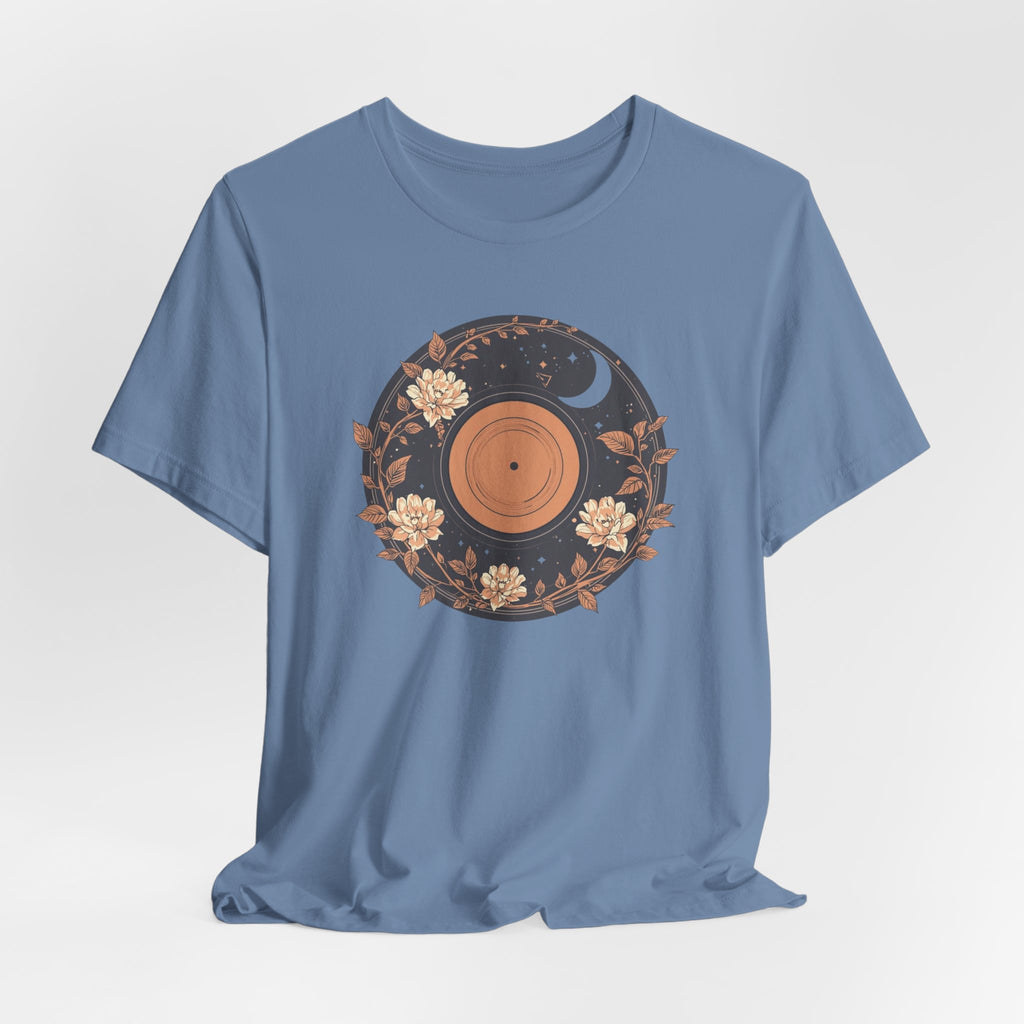 Celestial Vinyl & Wildflowers Graphic T-Shirt