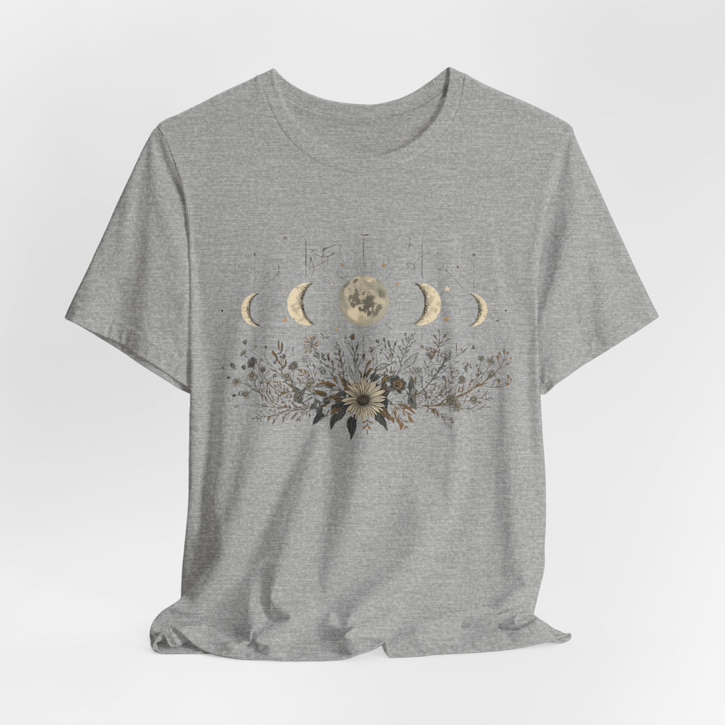 Moon Phases and Wildflowers T-Shirt